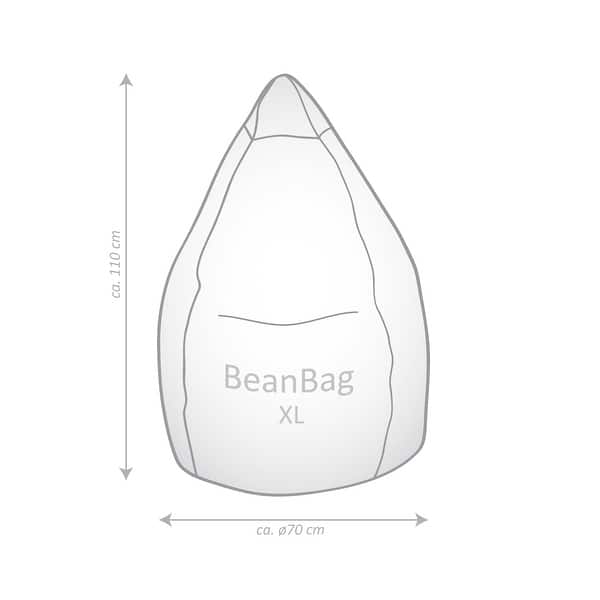 dimension image slide 0 of 2, Sitting Point Oxford Fabric Brava Bean Bag