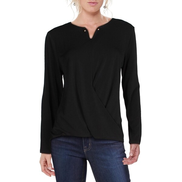 dressy wrap top
