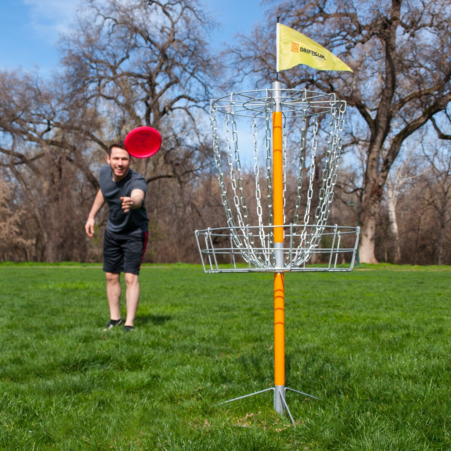 Shop Driftsun Sports Portable Disc Golf Basket Lightweight Steel