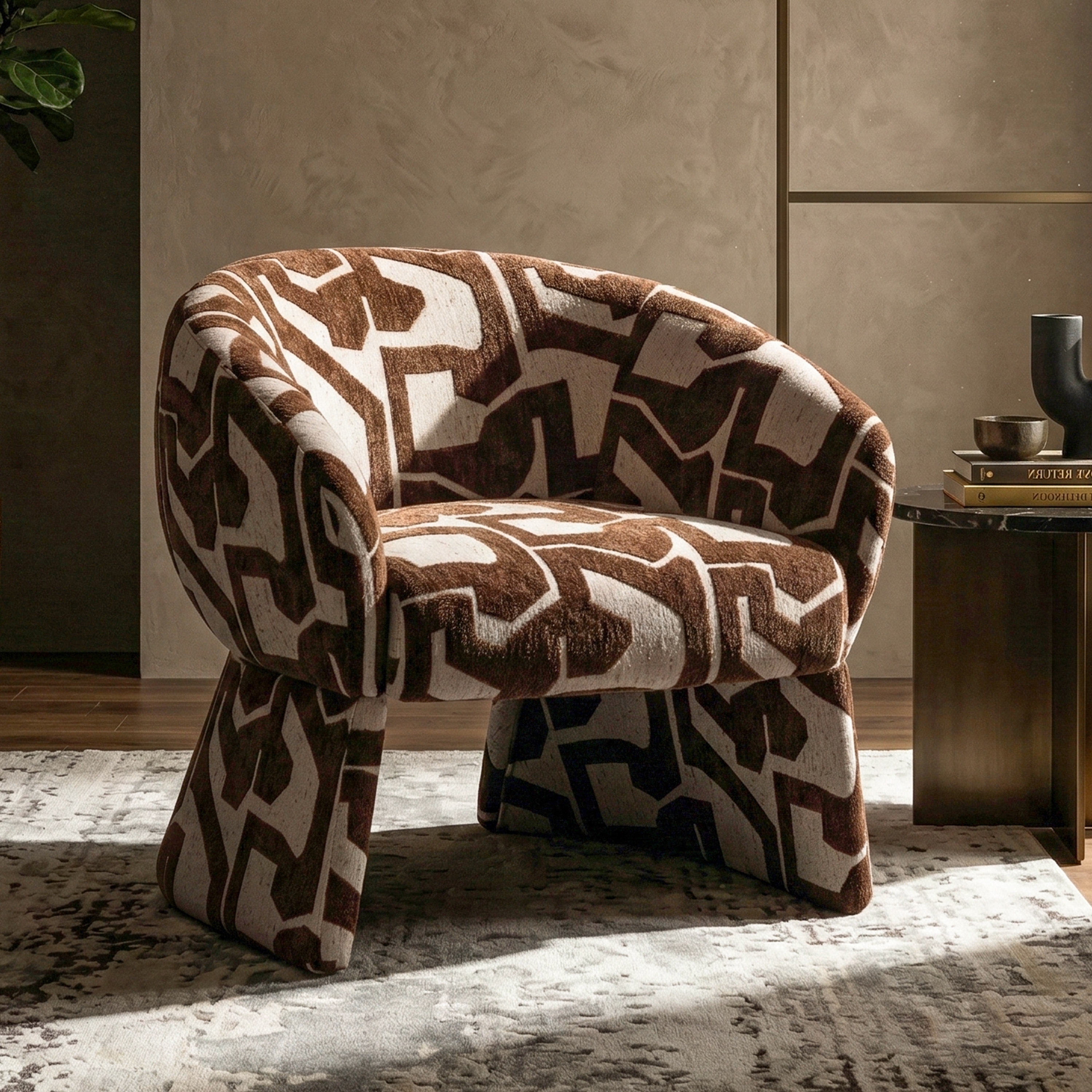 Furniture of America Premier Modern 31-inch Premium Upholstered Barrel Fully Assembled Accent Chair