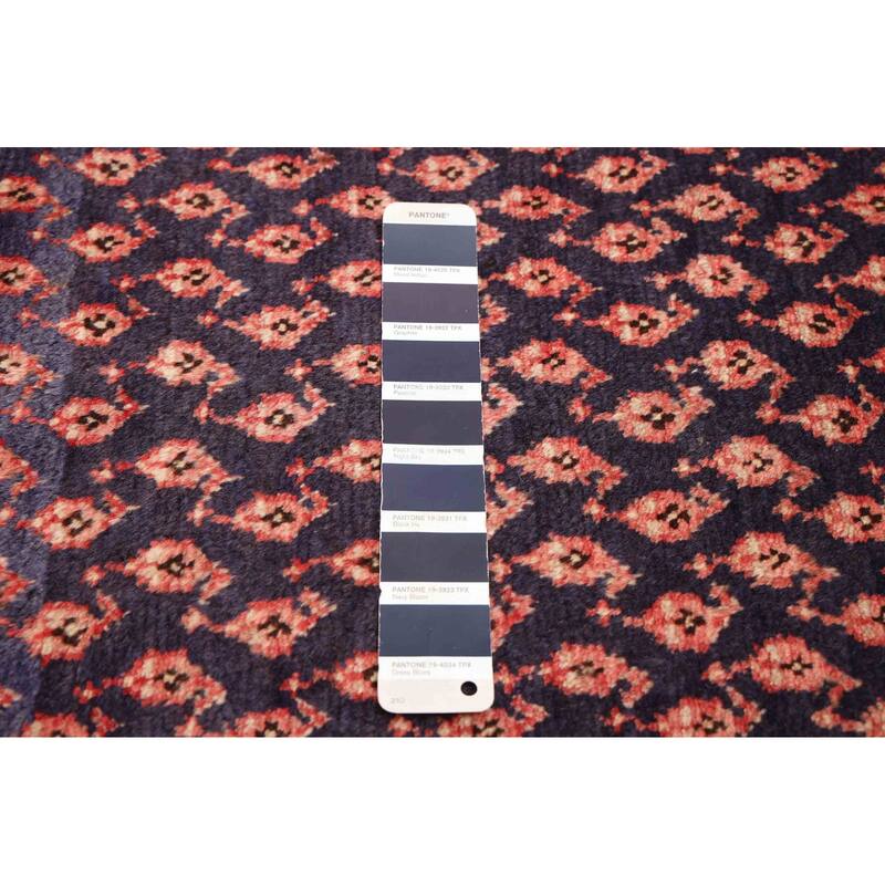 ECARPETGALLERY Hand-knotted Andelz Dark Navy Wool Rug - 4'3 x 6'8