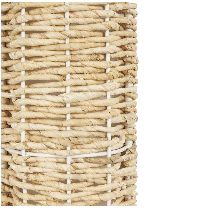 Jute Rope Handmade Woven Wall Mirror - Brown - Roche River Decor