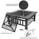 preview thumbnail 7 of 8, Portable Courtyard Metal Fire Bowl with Accessories Black