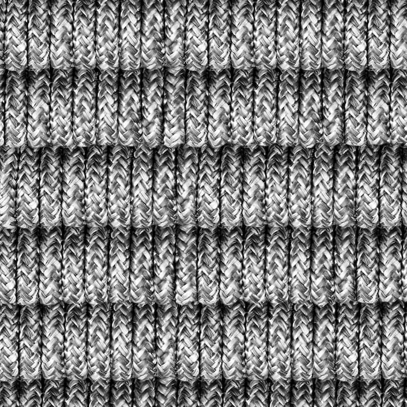 Shasta Black Metal and Rope Indoor Outdoor Patio Counter Height Chairs - Set of 2 - Counter Height