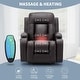 preview thumbnail 35 of 52, EROMMY Oversized Power Lift Recliner with Massage & Heat – PU Leather Chair with Pockets, Cup Holders & USB Port