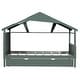 preview thumbnail 60 of 89, Skylight House Kids Bed Frame with Trundle Bed