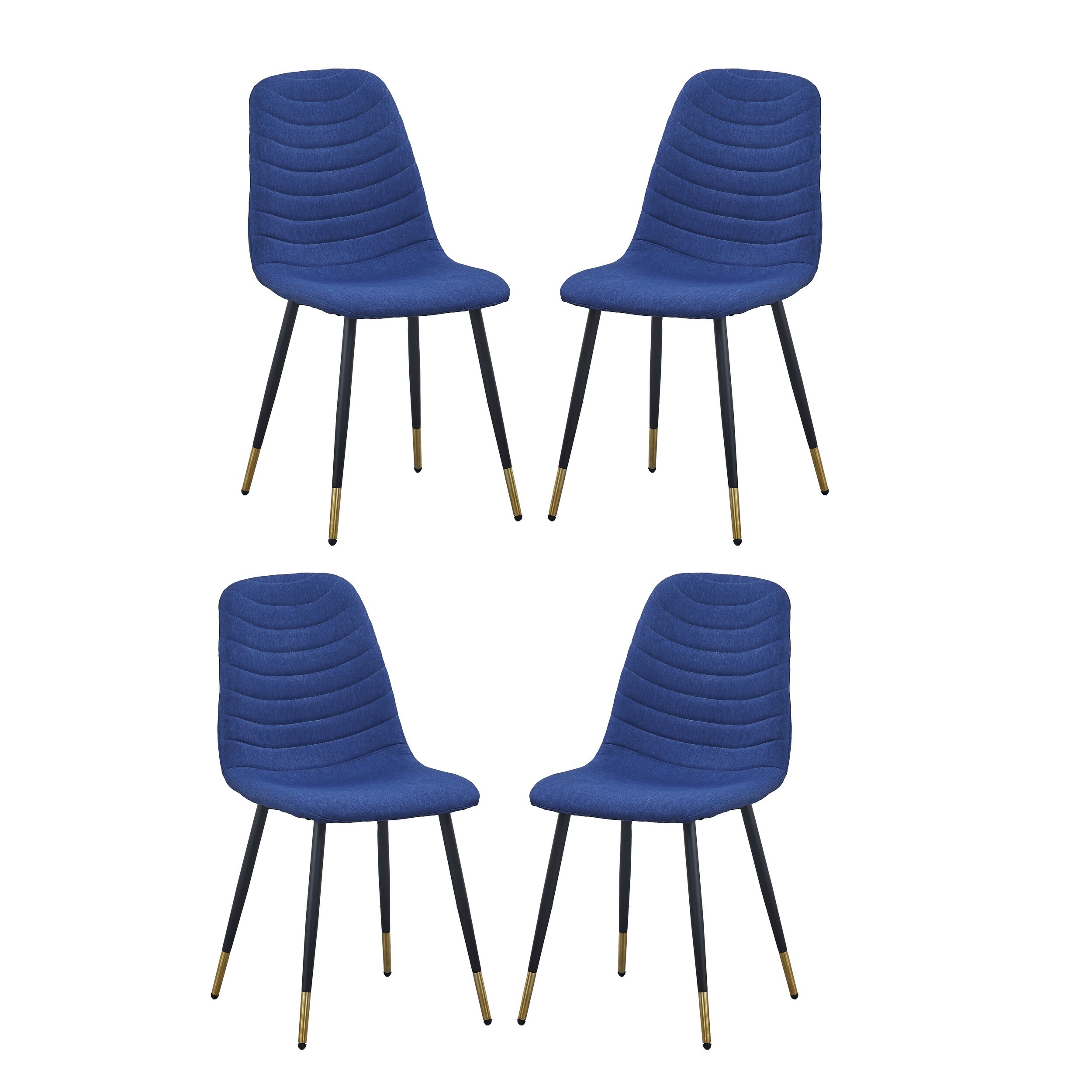 Blue metal chairs on sale set of 4