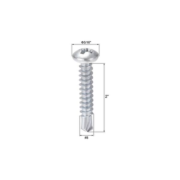 Self Tapping Screws Phillips Pan Head Self Drilling Screws 60pcs Bed