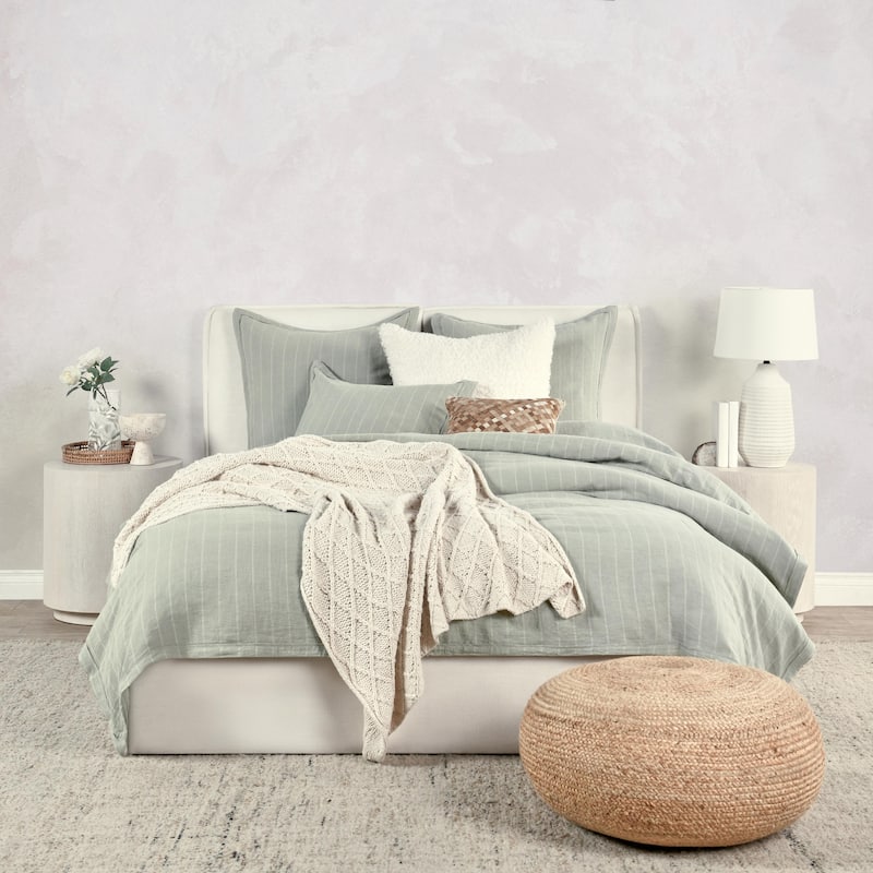 Kingston 100% Linen Natural Duvet Cover by Kosas Home