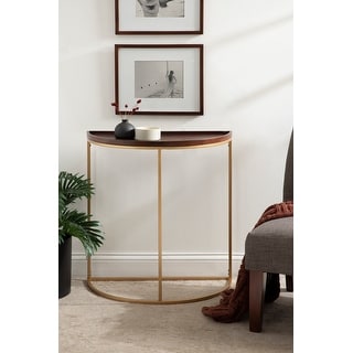 Kate and Laurel Dorrah Half-Circle Console Table