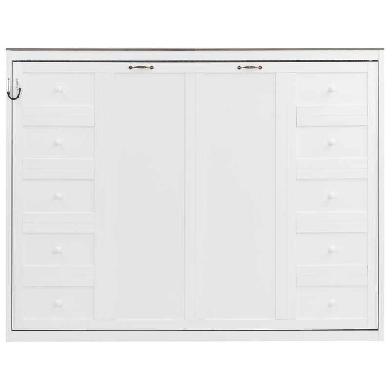 Murphy Bed with LED Light by Harper&Bright Designs