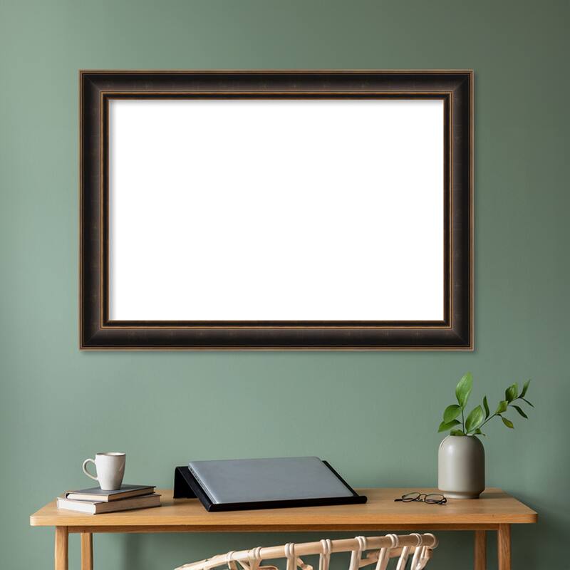 Amanti Art Villa Oil Rubbed Bronze Framed Dry Erase Magnetic Board