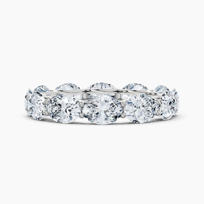 Auriya 14k Gold Oval East-West Lab Grown Diamond Eternity Band 1.80 - 8.25 ct. tw. (F-G, VS) - 6.00 ct. wt. - 6.5 - White