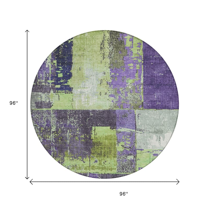HomeRoots Abstract Transitional Rectangle Outdoor Rug