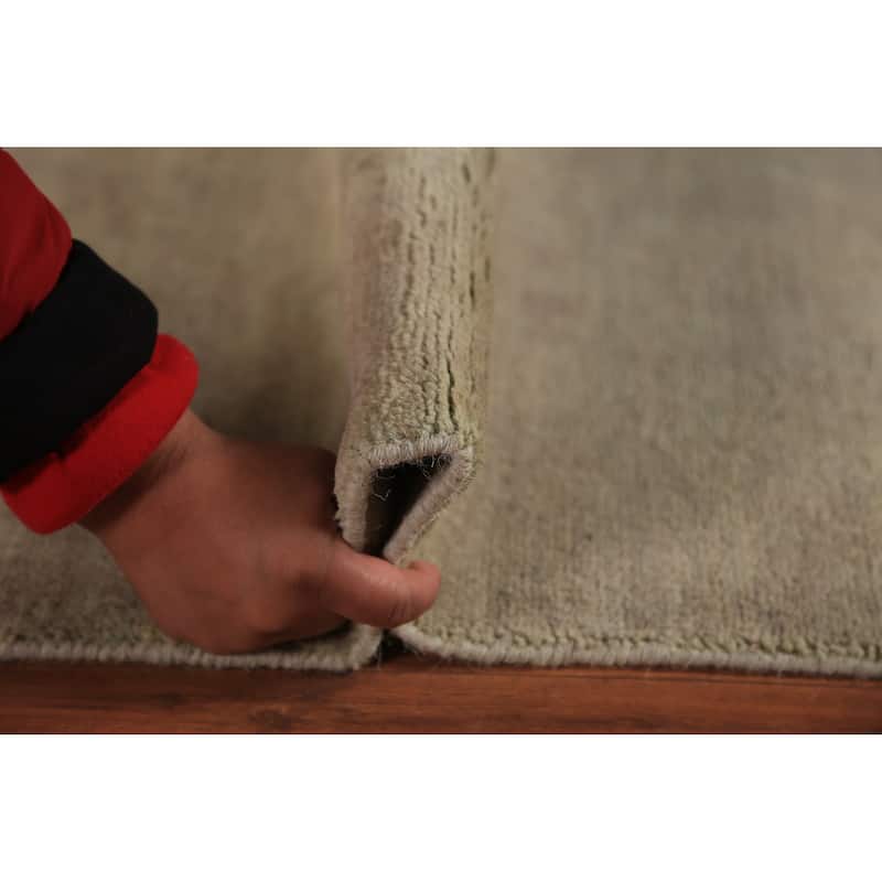 Modern Gabbeh Runner Rug Handmade Wool Carpet - 2'8" x 9'8"