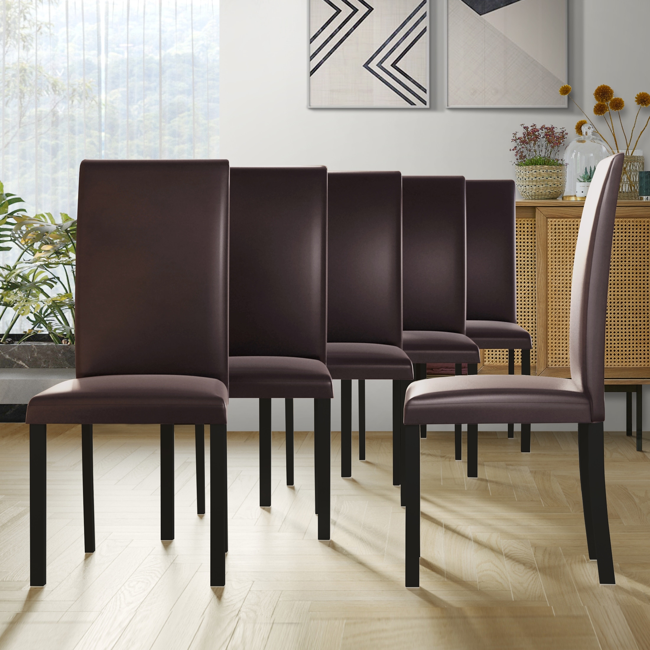 CraftPorch Classy Modern Dining Chairs Set of 6 On Sale Bed