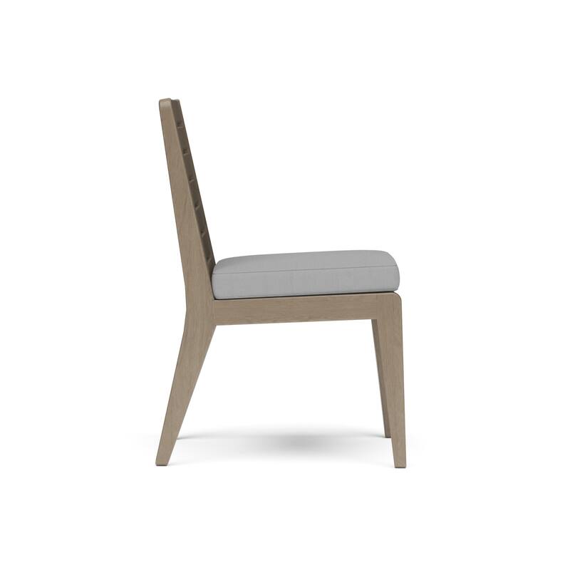 Homestyles Sustain Gray Wood Outdoor Dining Chair Pair