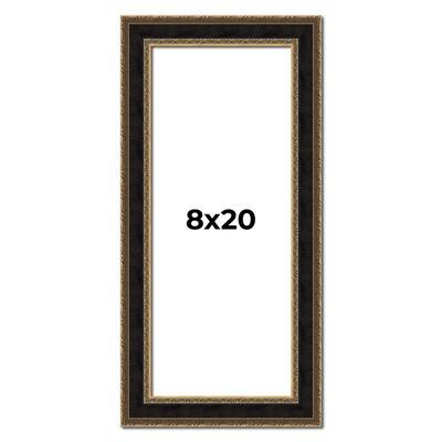 8x20 Frame Gold Antique Vintage Sold Wood Picture Frame | 1.75 Inch