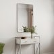 preview thumbnail 12 of 16, Design House Isla Modern Metal Framed Rectangle Wall Mounted Accent Mirror