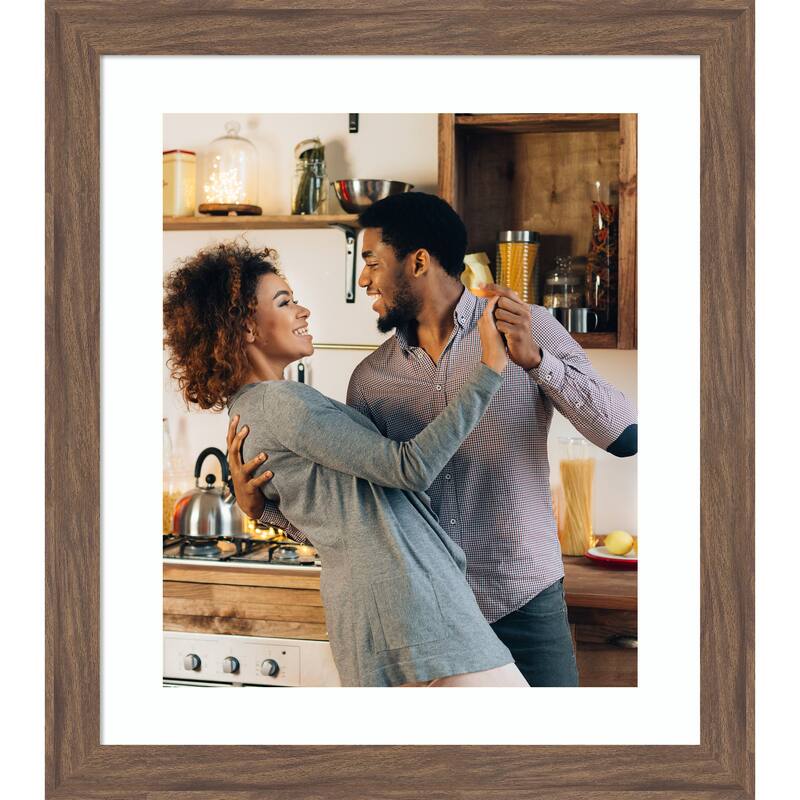 Pia Narrow Picture Frame, Photo Frame - 20x24 Matted to 16x20