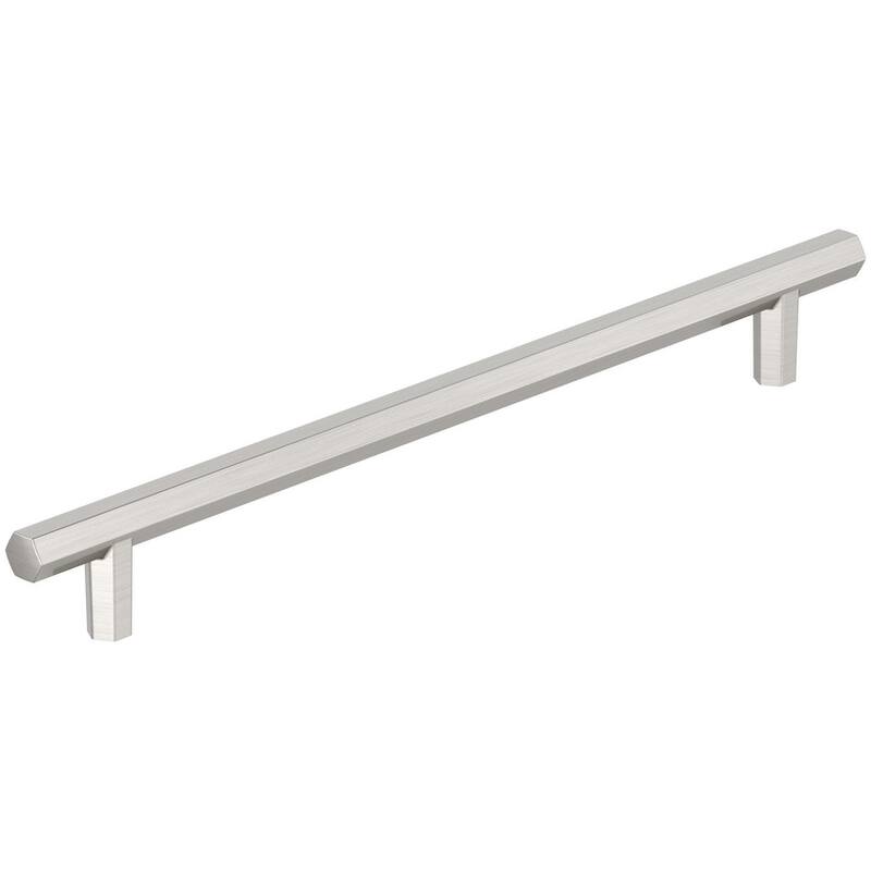 Amerock BP36959 Caliber 8-13/16" Center to Center Bar Cabinet Pull - Satin Nickel