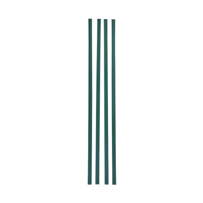 Green HDPE Double Wall Fence Privacy Slats, 44.5" with Locking Channel - 44.5" L x 1.09" W x 0.3" H