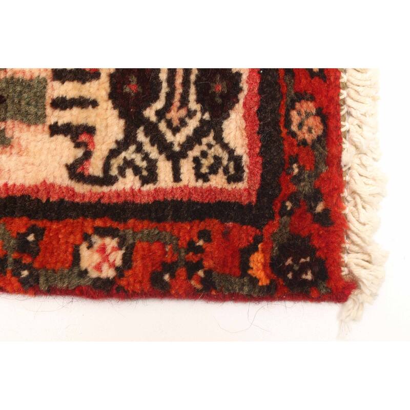 ECARPETGALLERY Hand-knotted Andelz Red Wool Rug - 2'9 x 6'11