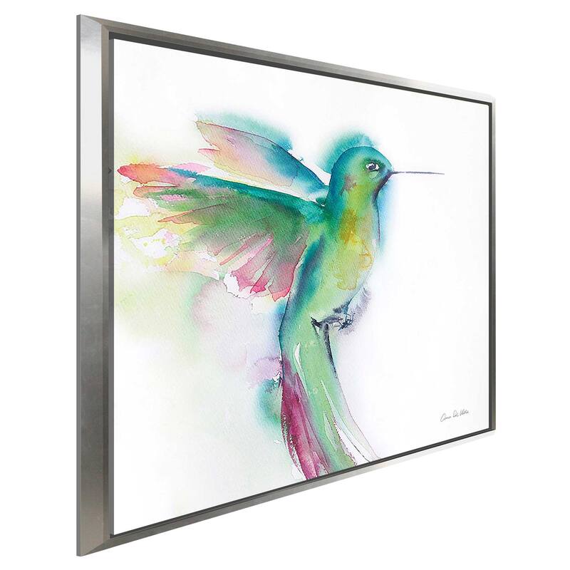 "Hummingbirds II" Print on Floating Canvas