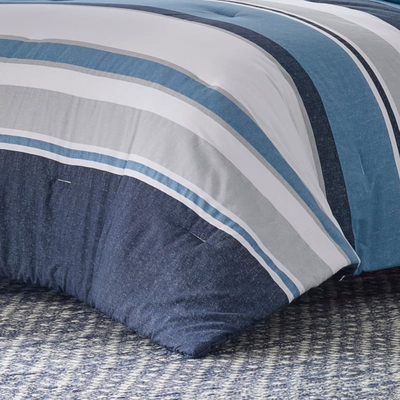 Nautica Westport Navy Cotton Comforter Bonus Set