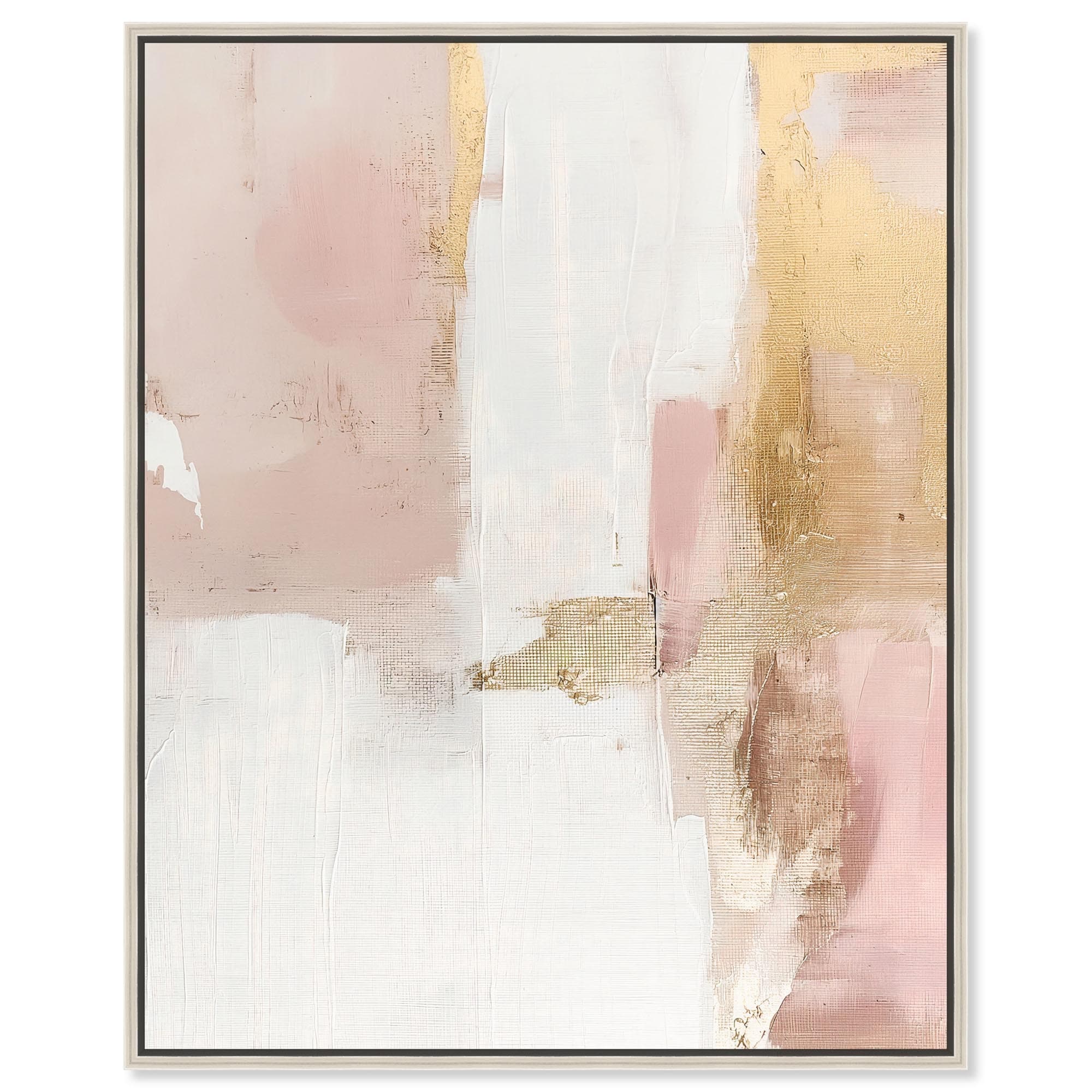 Blush Gold Shimmer I Canvas by Art Remedy