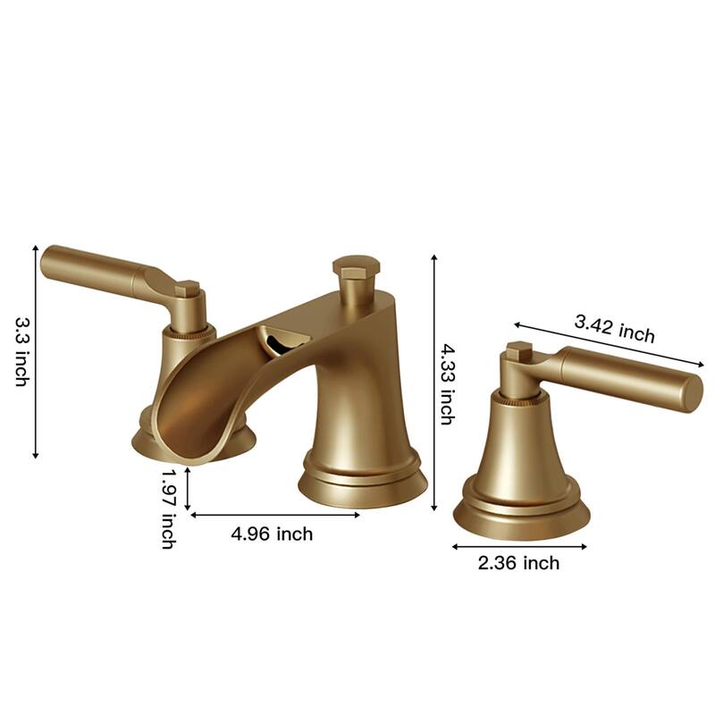 Wide Waterfall Bathroom Faucet