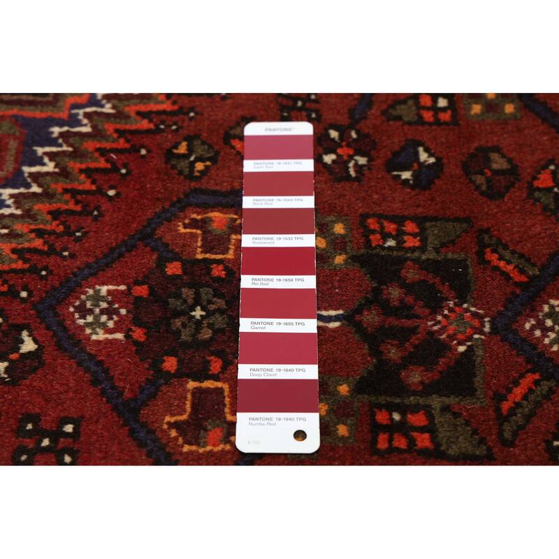 ECARPETGALLERY Hand-knotted Andelz Dark Red Wool Rug - 3'3 x 4'9