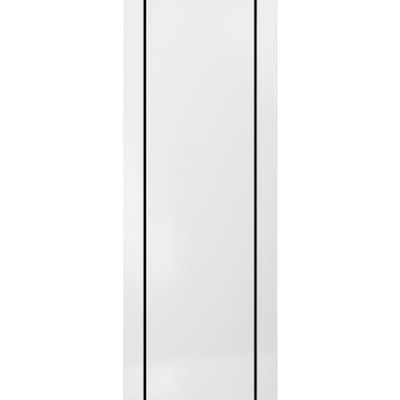 Slab Barn Door Panel 28 x 80 Planum 0016 White Silk with Sturdy Finished