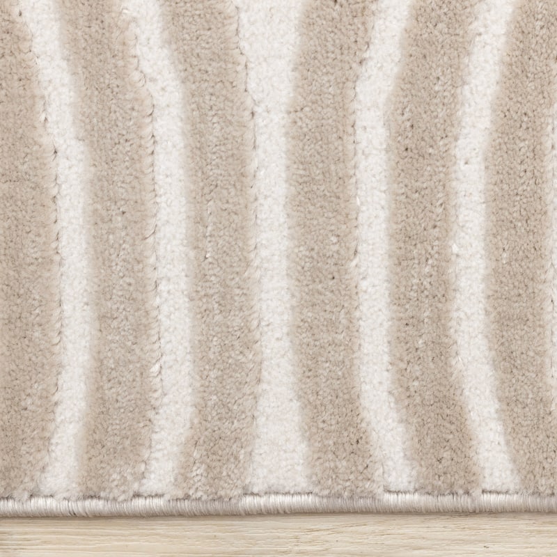 Leopold Collection - Neutral Cream Beige Modern Arches Area Rug