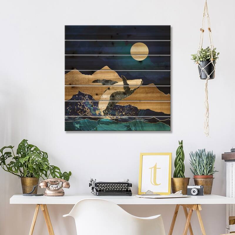 Live Free Print On Wood by SpaceFrog Designs - Multi-Color