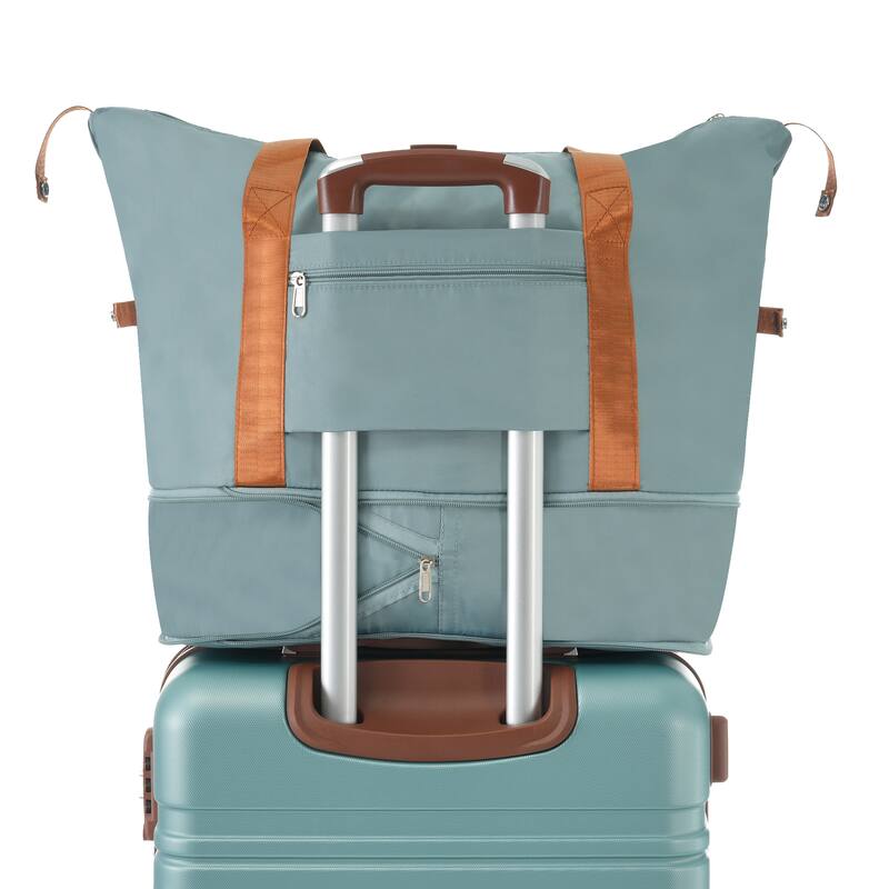 Hardshell Luggage Sets with Bags Lightweight Suitcase Double Spinner Wheels with TSA Lock, Single Vintage Luggage 24 IN