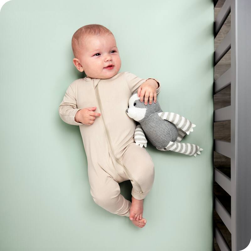 Bare Home Solid Ultra-Soft Crib Fitted Sheet
