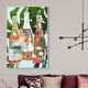 preview thumbnail 52 of 62, "Tropical Champagne Bottles", Tropical Bubbly Bottles Glam Gold Framed Canvas Wall Art Print for Dining Room