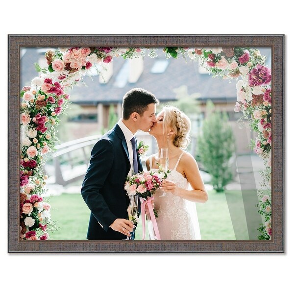 30x34 Frame Pewter Picture Frame - Complete Modern Photo Frame