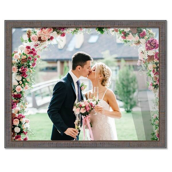 40x18 Frame Pewter Picture Frame - Complete Modern Photo Frame - Bed ...