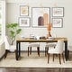 preview thumbnail 8 of 16, Industrial Rectangular Dining Table for 6-8 People