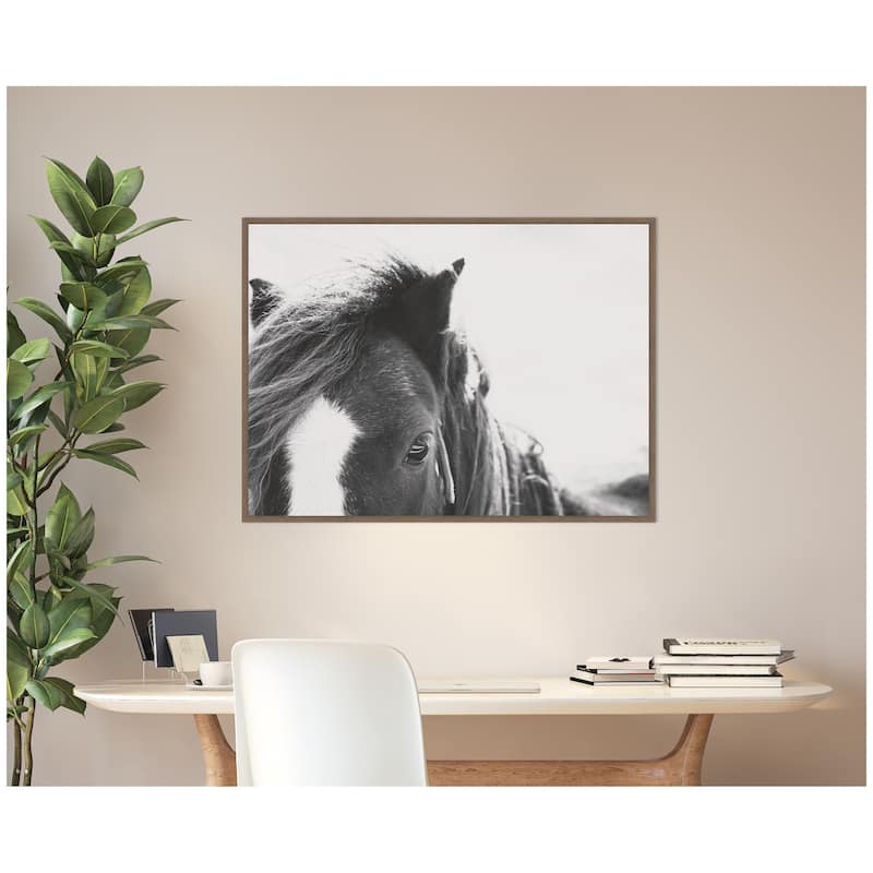 Kate and Laurel AA Noble by Alicia Abla Framed Canvas Wall Art Print