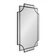 preview thumbnail 33 of 91, Kate and Laurel Minuette Traditional Decorative Framed Wall Mirror 24x36 - Black