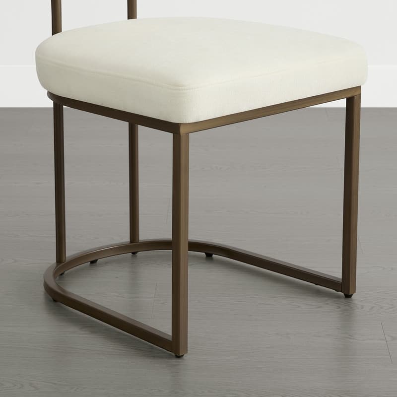 Spruce & Spring Arthur Dining Chair Set with Brass or Black Frame