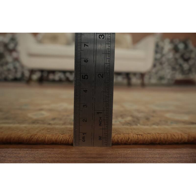 Hand Knotted Oriental 100% Wool Carpet Traditional All-Over Brown Ziegler Area Rug - 3' 1'' X 2' 0''