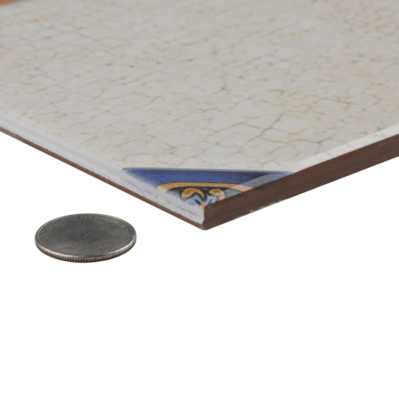Merola Tile Manises Decor Mix 13-1/8" x 13-1/8" Porcelain Floor and Wall Tile