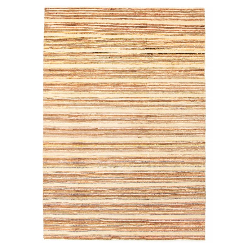 ECARPETGALLERY Hand-knotted Peshawar Ziegler Khaki Wool Rug - 4'1 x 6'0 - Khaki - 4'1 x 6'0
