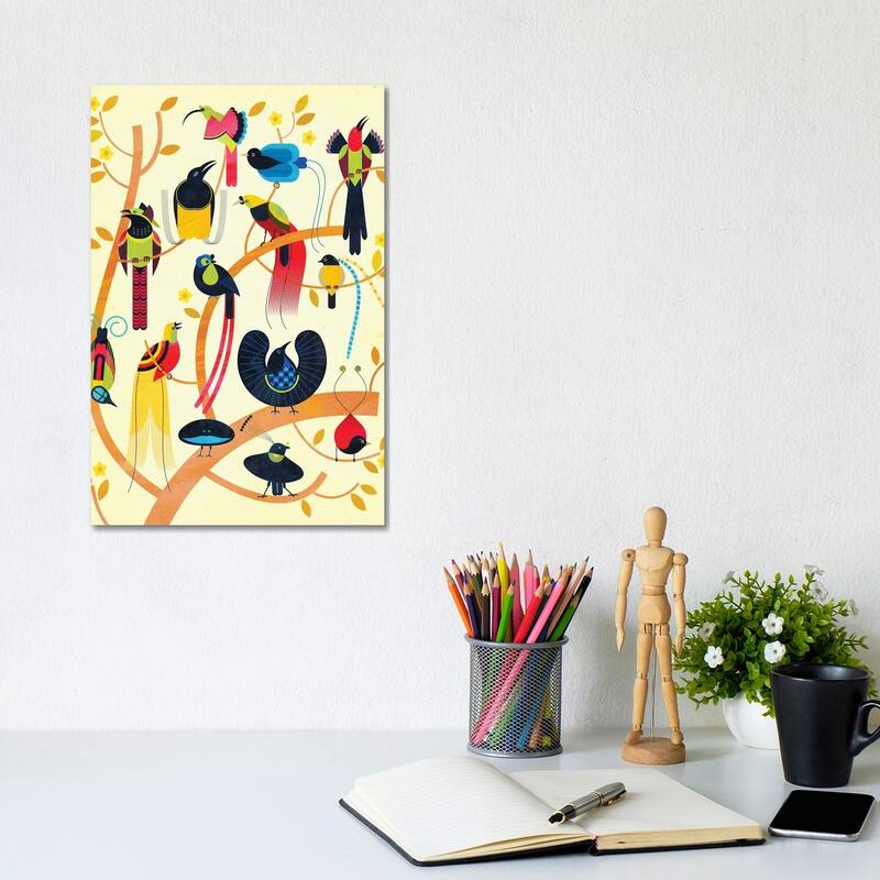 iCanvas "Birds Of Paradise" by Scott Partridge Canvas Print - 12x8x0.75