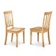 preview thumbnail 13 of 12, East West Furniture 5 Pc Dining Set - Kitchen Table and 4 Chairs - Oak Finish (Seat's Type Options)