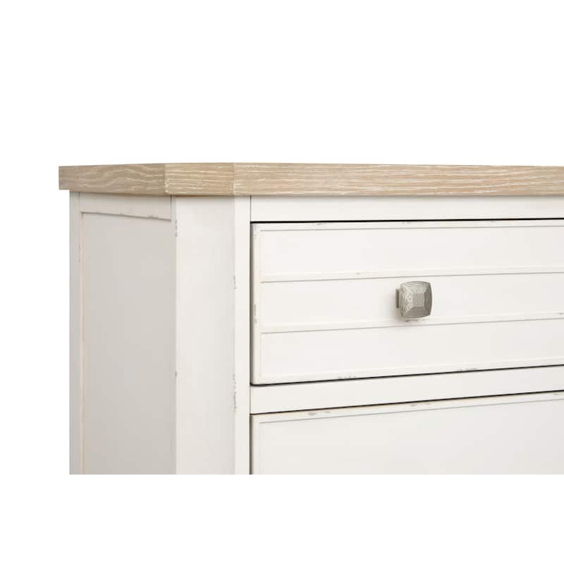 Salt Life Home Echo Isles Sea Pearl and Driftwood Drawer Chest